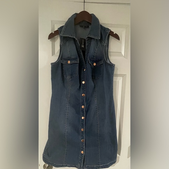 I.N.C. DENIM DRESS - Picture 1 of 5